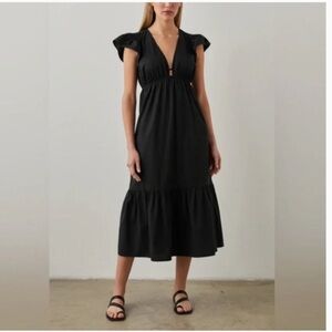 Rails Tina Midi Dress Black Sz L